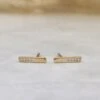 Boucles D'oreilles Barres En Or 10K