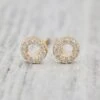 Boucles D'oreilles Cercles En Or 10K Et Moissanites