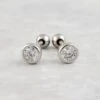 Boucles D'oreilles Classiques En Argent Sterling