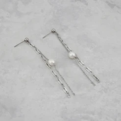 Boucles D'oreilles Éclisse En Acier