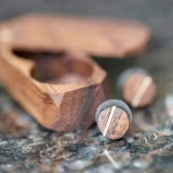 Boucles D'oreilles En Bois Et Argent Sterling Ou Or 14K Personnalisée -Mathieu Blan Chard Soldes boucles d oreilles en bois et argent sterling ou or 14k personnalisee mathieu blanchard mathieu blanchard 40062132846840