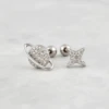 Boucles D'oreilles Galaxie En Argent Sterling
