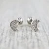 Boucles D'oreilles Lunes En Argent Sterling