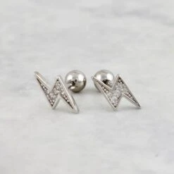 Boucles D'oreilles Orage En Argent Sterling