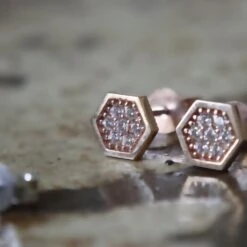 Boucles D'oreilles Rayon De Miel En Or Jaune, Blanc Ou Rose 10K -Mathieu Blan Chard Soldes boucles d oreilles rayon de miel cz sur or jaune blanc ou rose 10k 29650150949031