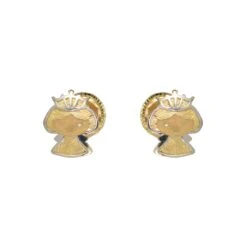 Boucles D'oreilles Royales En Or 10K