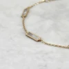 Bracelet Barres Nacré En Or 10K