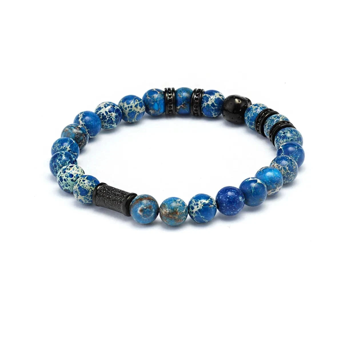 Bracelet Blue Sea Bracelet Blue Sea -Mathieu Blan Chard Soldes bracelet blue sea skeletonhd bracelet blue sea en pierres bleu imperial naturel mathieu blanchard x skeletonhd mathieu blanchard joaillerie 1170887064