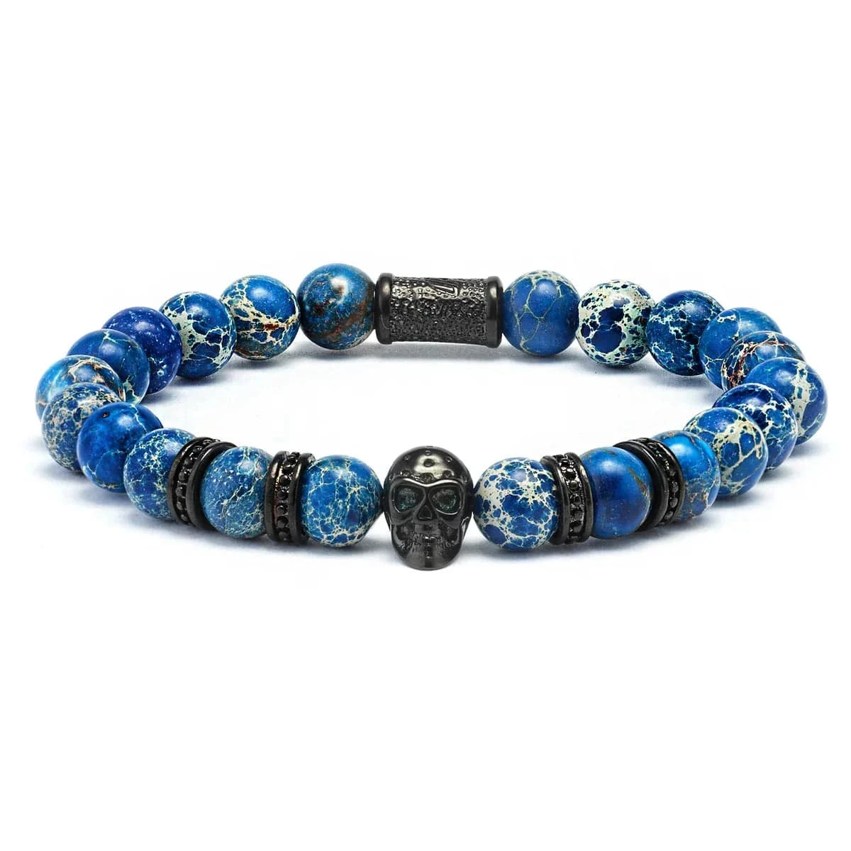 Bracelet Blue Sea Bracelet Blue Sea -Mathieu Blan Chard Soldes bracelet blue sea skeletonhd bracelet blue sea en pierres bleu imperial naturel mathieu blanchard x skeletonhd mathieu blanchard joaillerie 1170887065