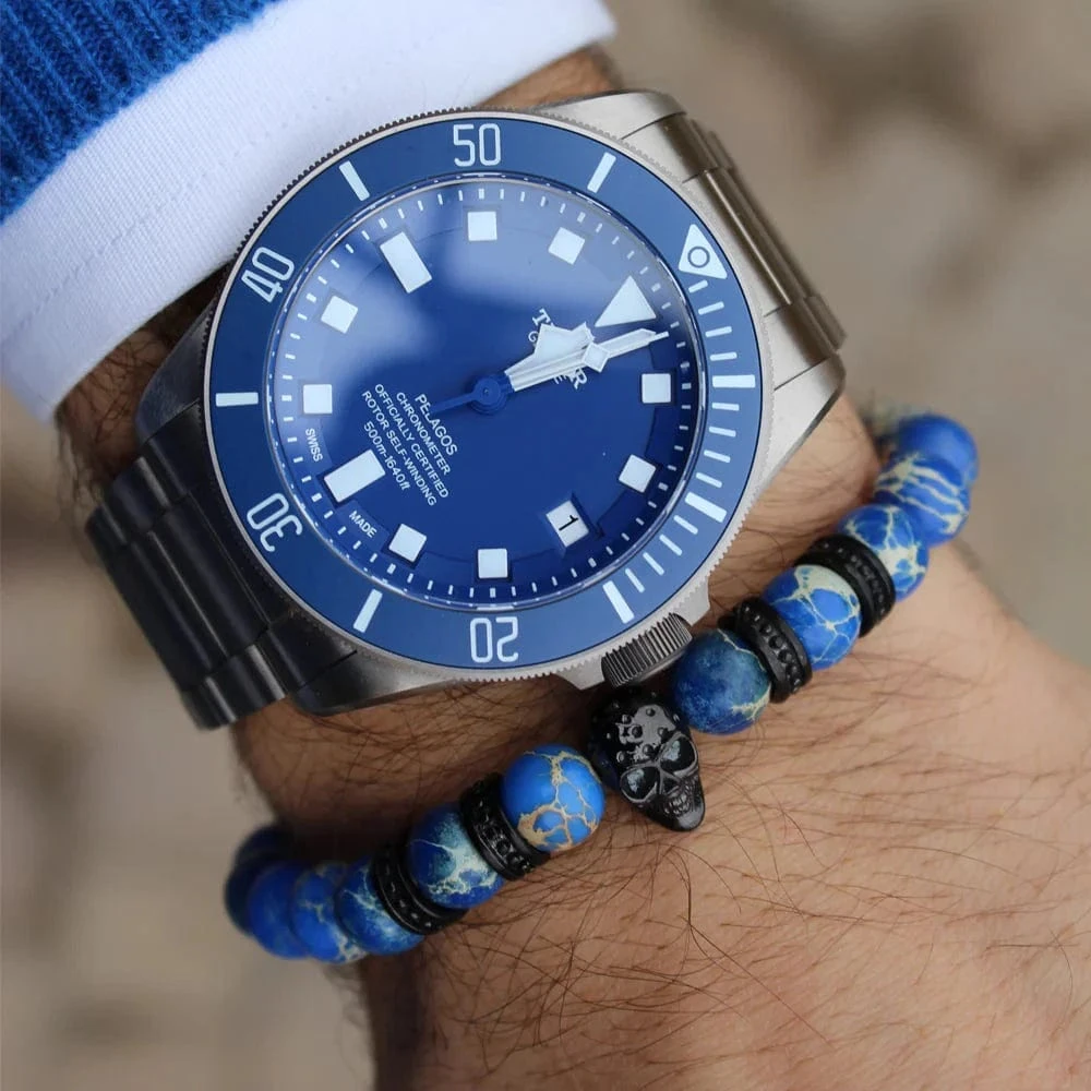 Bracelet Blue Sea Bracelet Blue Sea -Mathieu Blan Chard Soldes bracelet blue sea skeletonhd bracelet blue sea en pierres bleu imperial naturel mathieu blanchard x skeletonhd mathieu blanchard joaillerie 1170887066