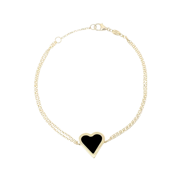 Bracelet Coeur en or 10K et onyx Bracelet Coeur En Or 10K Et Onyx -Mathieu Blan Chard Soldes bracelet coeur en or 10k et onyx or 10k 6 5 7 pouces by h4 016 black bracelet coeur en or 10k et onyx mathieu blanchard joaillerie mathieu blanchard joaillerie 1143897691
