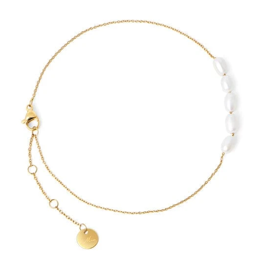 Bracelet de cheville Adrienne en acier Bracelet De Cheville Adrienne En Acier -Mathieu Blan Chard Soldes bracelet de cheville adrienne en acier dore mia bijoux pendants mathieu blanchard 40401190519032