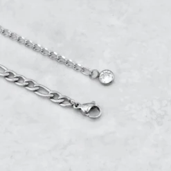 Bracelet De Cheville Figaro En Acier -Mathieu Blan Chard Soldes bracelet de cheville figaro en acier mathieu blanchard pbrm14179s bracelet de cheville figaro 4 5mm en acier inox collection 2025 mathieu blanchard mathieu blanchard joaillerie 1170887251