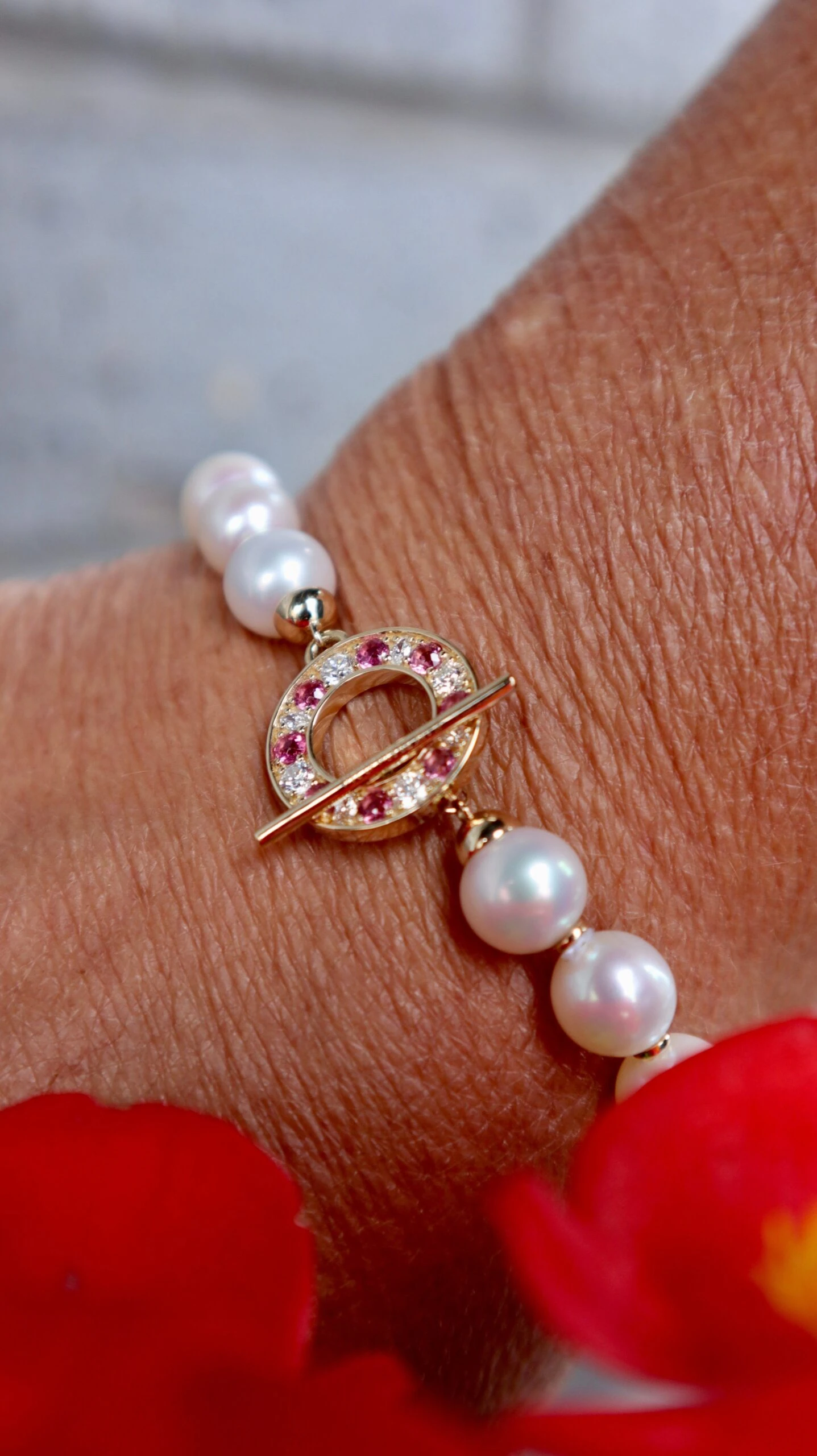 Bracelet de perles d'eau douce, or 14K serti de tourmalines et diamants Bracelet De Perles D'eau Douce, Or 14K Serti De Tourmalines Et Diamants -Mathieu Blan Chard Soldes bracelet de perles d eau douce or 14k serti de tourmalines et diamants or 14k 7 pouces mathieu blanchard colliers mathieu blanchard 39311050375416 scaled