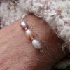 Bracelet De Perles Harmonie Et Argent Sterling