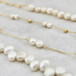 Bracelet En Perles Et Argent Sterling -Mathieu Blan Chard Soldes bracelet en perles et argent sterling dore mathieu blanchard pbrdm13027s bracelet en perles baroques et chaine en argent plaque or 14k mathieu blanchard joaillerie 43250936479992