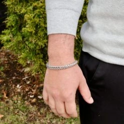 Bracelet La Force En Acier -Mathieu Blan Chard Soldes bracelet la force en acier mathieu blanchard bracelet en acier inox noir collection la force mathieu blanchard joaillerie 1170887490