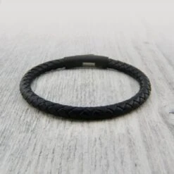 Bracelet Le Classique En Cuir Et Acier