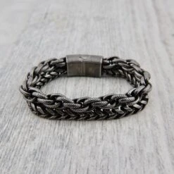 Bracelet Le Robuste Double En Acier