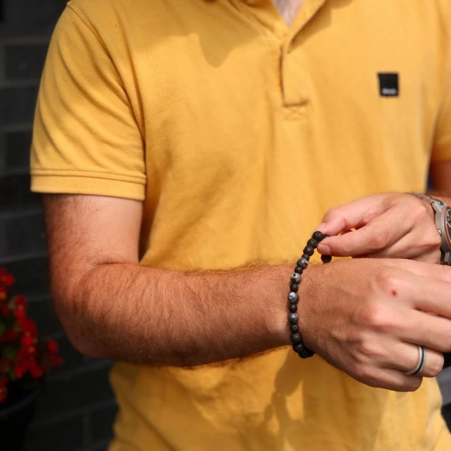 Bracelet Magmatique en labradorite et pierre de lave Bracelet Magmatique En Labradorite Et Pierre De Lave -Mathieu Blan Chard Soldes bracelet magmatique en labradorite et pierre de lave mathieu blanchard mathieu blanchard 39381916188920