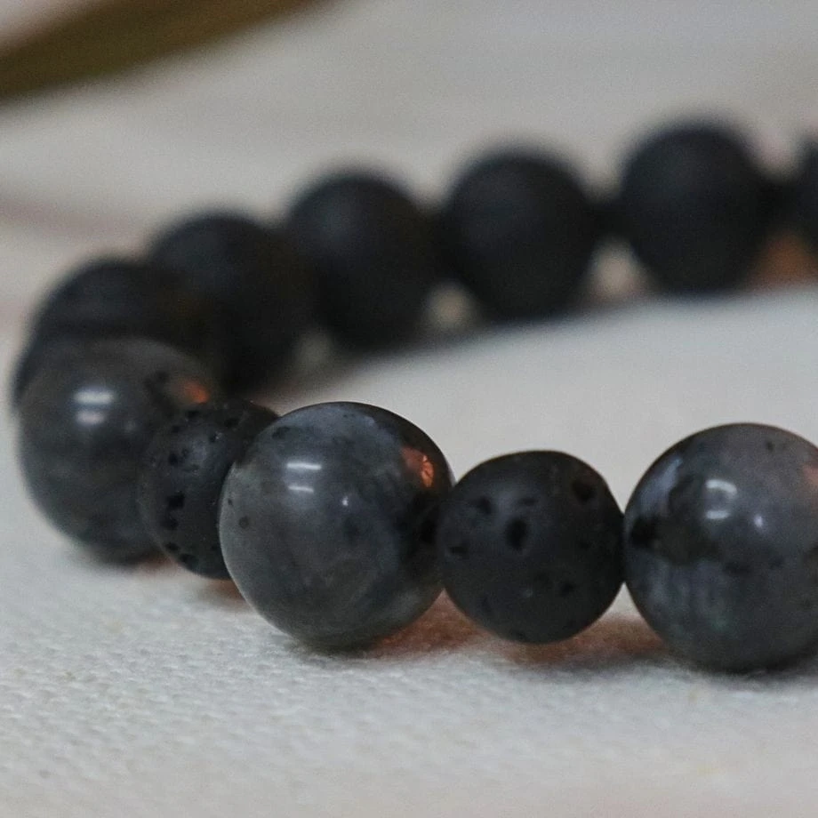 Bracelet Magmatique en labradorite et pierre de lave Bracelet Magmatique En Labradorite Et Pierre De Lave -Mathieu Blan Chard Soldes bracelet magmatique en labradorite et pierre de lave mathieu blanchard mathieu blanchard 39381918744824