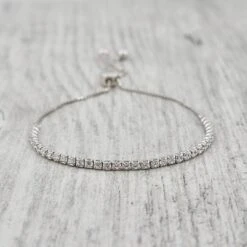 Bracelet Tennis En Argent Sterling