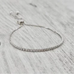 Bracelet Tennis En Argent Sterling -Mathieu Blan Chard Soldes bracelet tennis en argent sterling argent mathieu blanchard mathieu blanchard 40847389622520