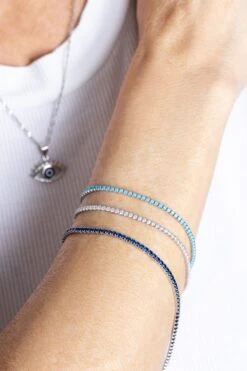 Bracelet Tennis Exclusive Bleu En Argent Sterling 5 Bracelet Tennis Exclusive Bleu En Argent Sterling -Mathieu Blan Chard Soldes bracelet tennis exclusive bleu en argent sterling caroline neron bracelets de cheville mathieu blanchard 40487307575544