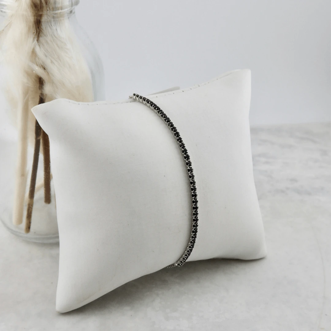 Bracelet Tennis Noir en argent sterling Bracelet Tennis Noir En Argent Sterling -Mathieu Blan Chard Soldes bracelet tennis noir en argent sterling argent mathieu blanchard pbram12851s bracelet tennis 2mm noir en argent 925 mathieu blanchard mathieu blanchard joaillerie 42834364563704