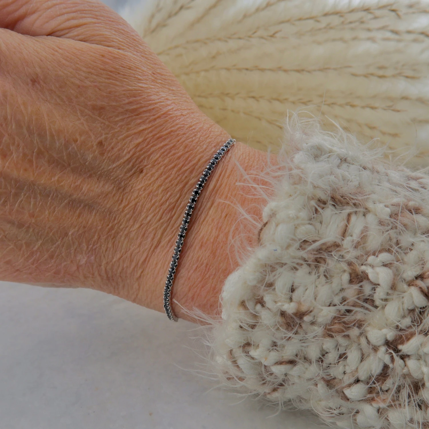 Bracelet Tennis Noir en argent sterling Bracelet Tennis Noir En Argent Sterling -Mathieu Blan Chard Soldes bracelet tennis noir en argent sterling argent mathieu blanchard pbram12851s bracelet tennis 2mm noir en argent 925 mathieu blanchard mathieu blanchard joaillerie 43574296772856 scaled