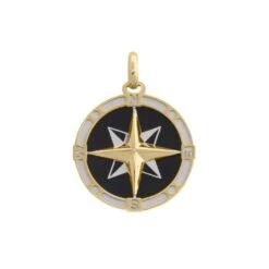 Pendentif Boussole En Or Jaune 10K 4 Pendentif Boussole En Or Jaune 10K -Mathieu Blan Chard Soldes breloques et pendentifs dore pendentif boussole en or jaune 10k 38074799784184