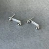 Boucles D'oreilles Amovible Lady En Argent Sterling