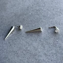 Boucles D'oreilles Connexion En Argent Sterling 4 Boucles D'oreilles Connexion En Argent Sterling -Mathieu Blan Chard Soldes caroline neron boucles d oreilles connexion cz en argent 31006619173031