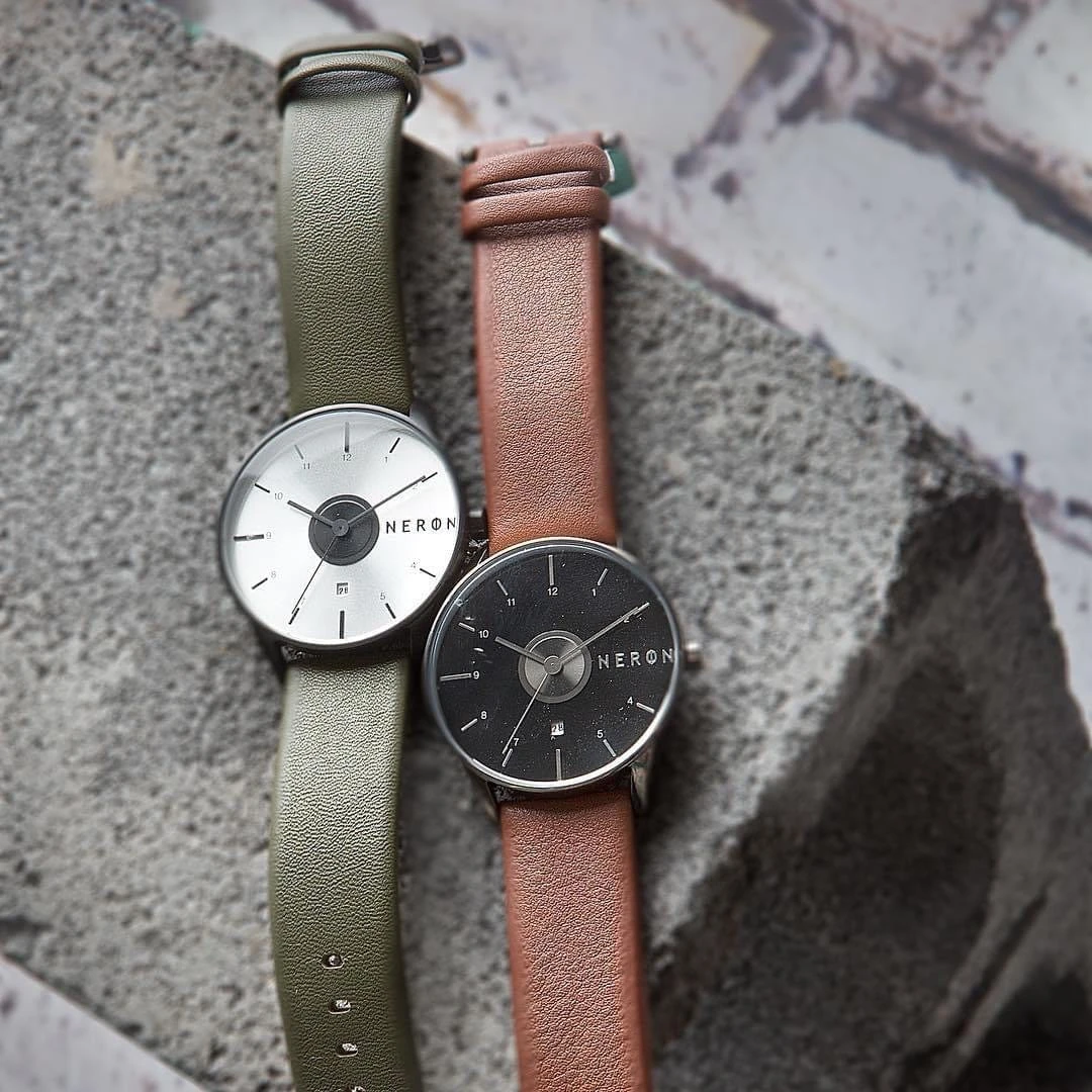 Montre Hour vision en cuir marron Montre Hour Vision En Cuir Marron -Mathieu Blan Chard Soldes caroline neron montre hour vision en cuir marron 37245003399416