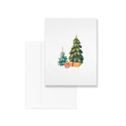 Carte De Souhaits Cadeaux Sous La Neige