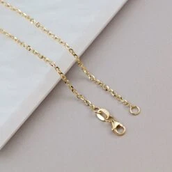 Chaîne Rolo En Argent Sterling Ou Or 10K