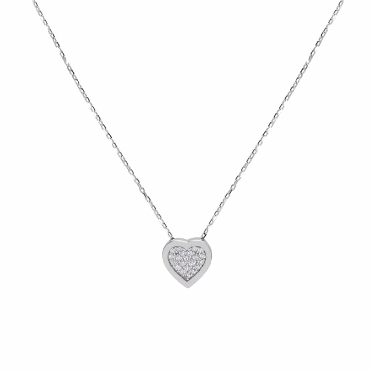 Collier Coeur en or 10K Collier Coeur En Or 10K -Mathieu Blan Chard Soldes collier coeur cz en or jaune blanc ou rose 10k 29647778152615