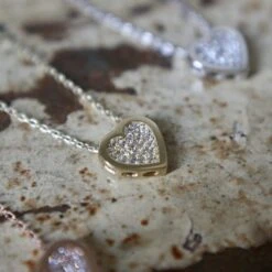 Collier Coeur En Or 10K 3 Collier Coeur En Or 10K -Mathieu Blan Chard Soldes collier coeur cz en or jaune blanc ou rose 10k 29649810718887