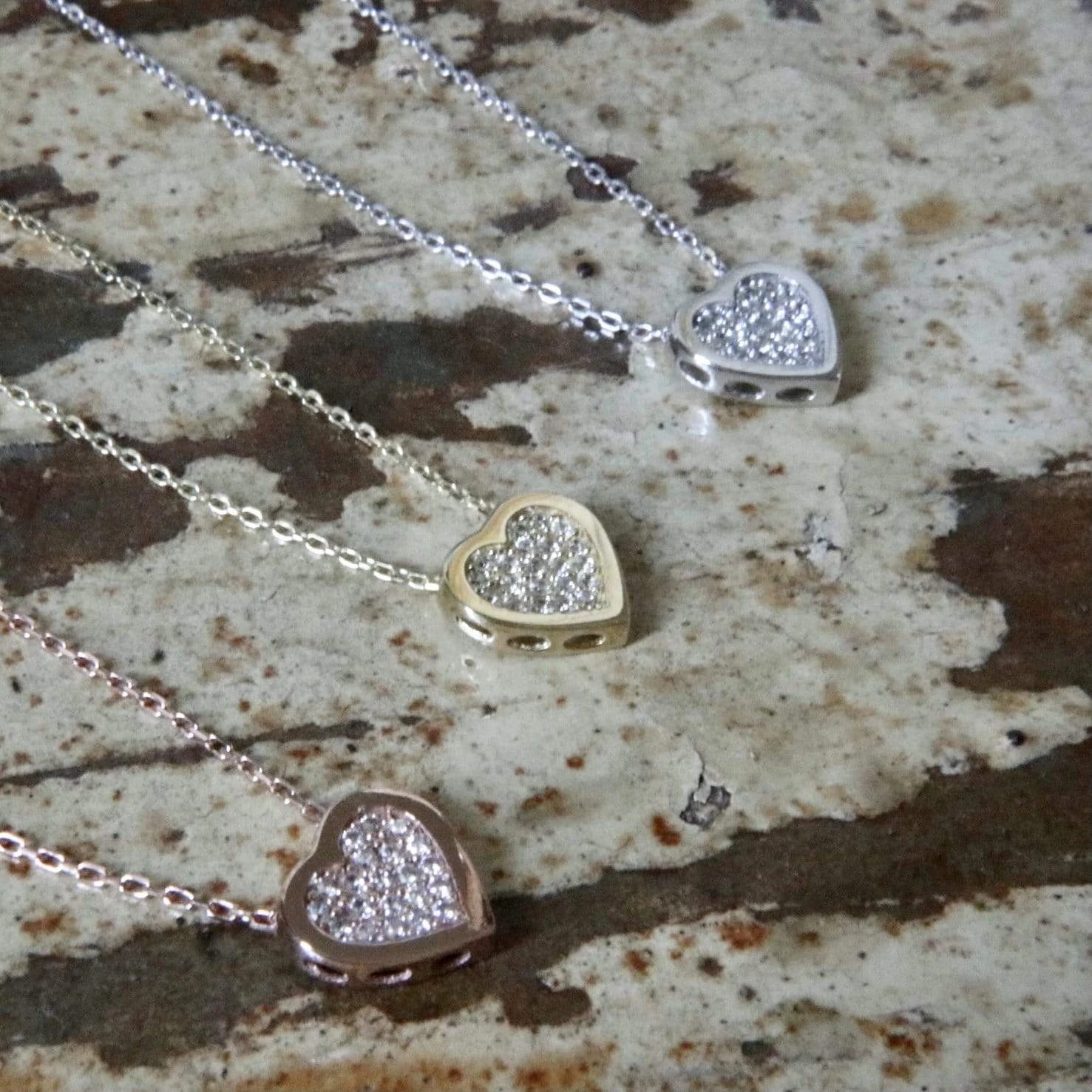 Collier Coeur en or 10K Collier Coeur En Or 10K -Mathieu Blan Chard Soldes collier coeur cz en or jaune blanc ou rose 10k 36166561071352