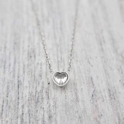 Collier Coeur En Acier -Mathieu Blan Chard Soldes collier coeur en acier argent mathieu blanchard pendants mathieu blanchard 40444806856952