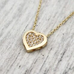 Collier Coeur En Or 10K