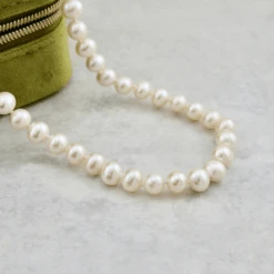 Collier De Perles 5.5 Mm Et Or 14K