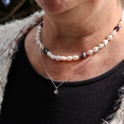 Collier De Perles Baroques Sérénité Et Argent Sterling 2 Collier De Perles Baroques Sérénité Et Argent Sterling -Mathieu Blan Chard Soldes collier de perles baroques serenite et argent sterling mathieu blanchard mathieu blanchard 39534776647928