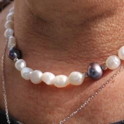 Collier De Perles Baroques Sérénité Et Argent Sterling 3 Collier De Perles Baroques Sérénité Et Argent Sterling -Mathieu Blan Chard Soldes collier de perles baroques serenite et argent sterling mathieu blanchard mathieu blanchard 39534776680696