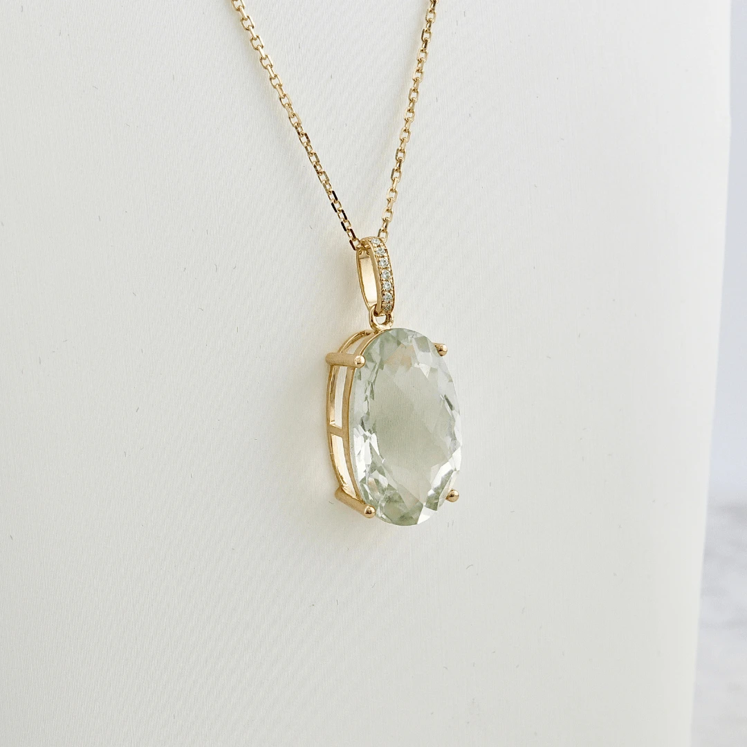 Collier en or 14K, diamants et améthyste verte Collier En Or 14K, Diamants Et Améthyste Verte -Mathieu Blan Chard Soldes collier en or 14k diamants et amethyste verte or 14k mathieu blanchard collier en or 14k perle diamants et amethyste mathieu blanchard mathieu blanchard joaillerie 43639442407672