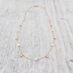 Collier En Or 14K Serti De Diamants Et Perles -Mathieu Blan Chard Soldes collier en or 14k serti de diamants et perles mathieu blanchard mathieu blanchard 40431733604600