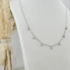 Collier En Or 14K Serti De Moissanites