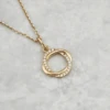 Collier Entrelacées En Or 10K Et Moissanites