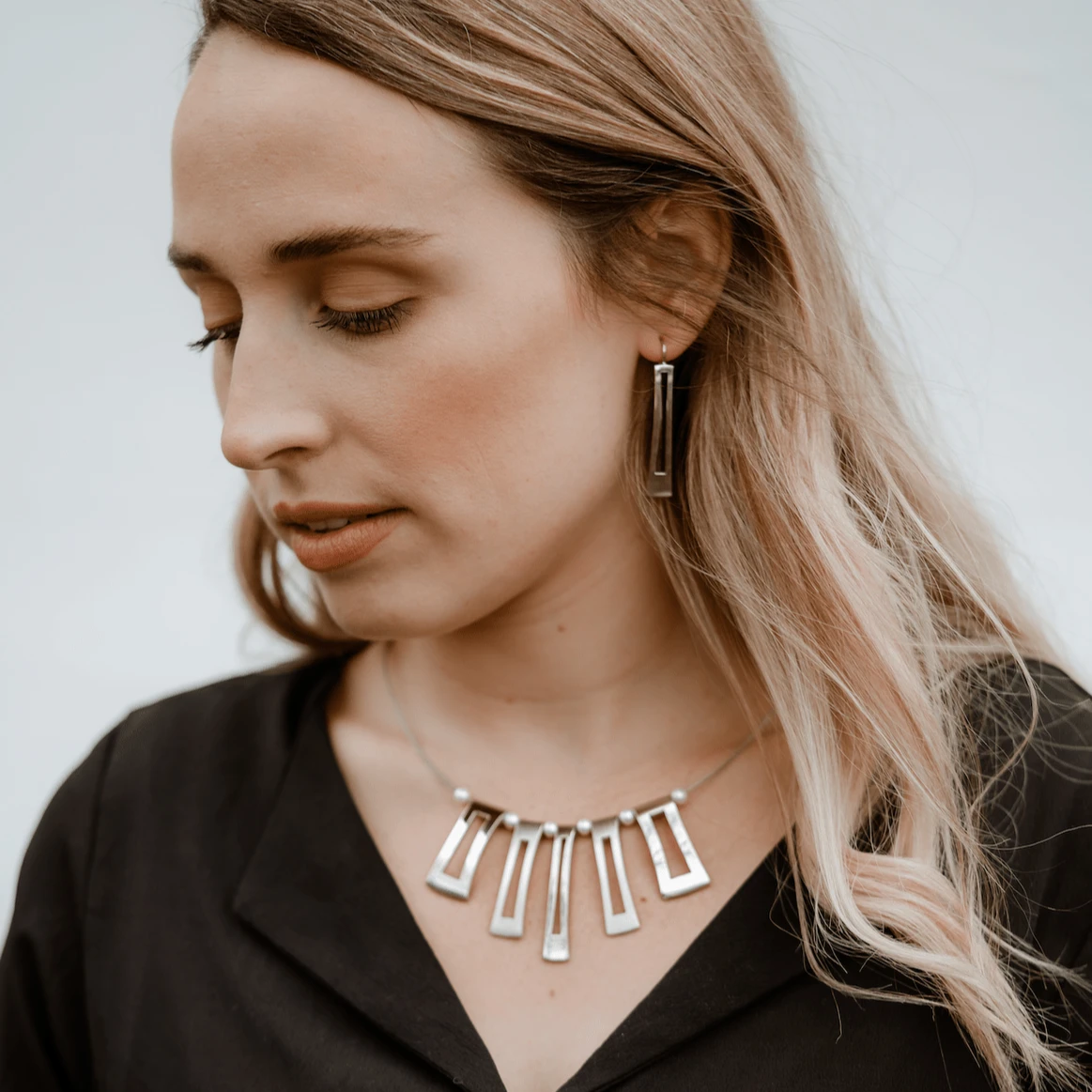 Collier Équilibre en argent sterling Collier Équilibre En Argent Sterling -Mathieu Blan Chard Soldes collier equilibre en argent sterling jean bastien mathieu blanchard 39514906034424