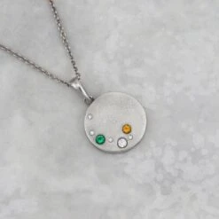 Collier Famille En Or 10K - 14K - 18K Ou Platine